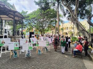 Concentración de organizaciones en el Parque Duarte, Santiago, R.D.
